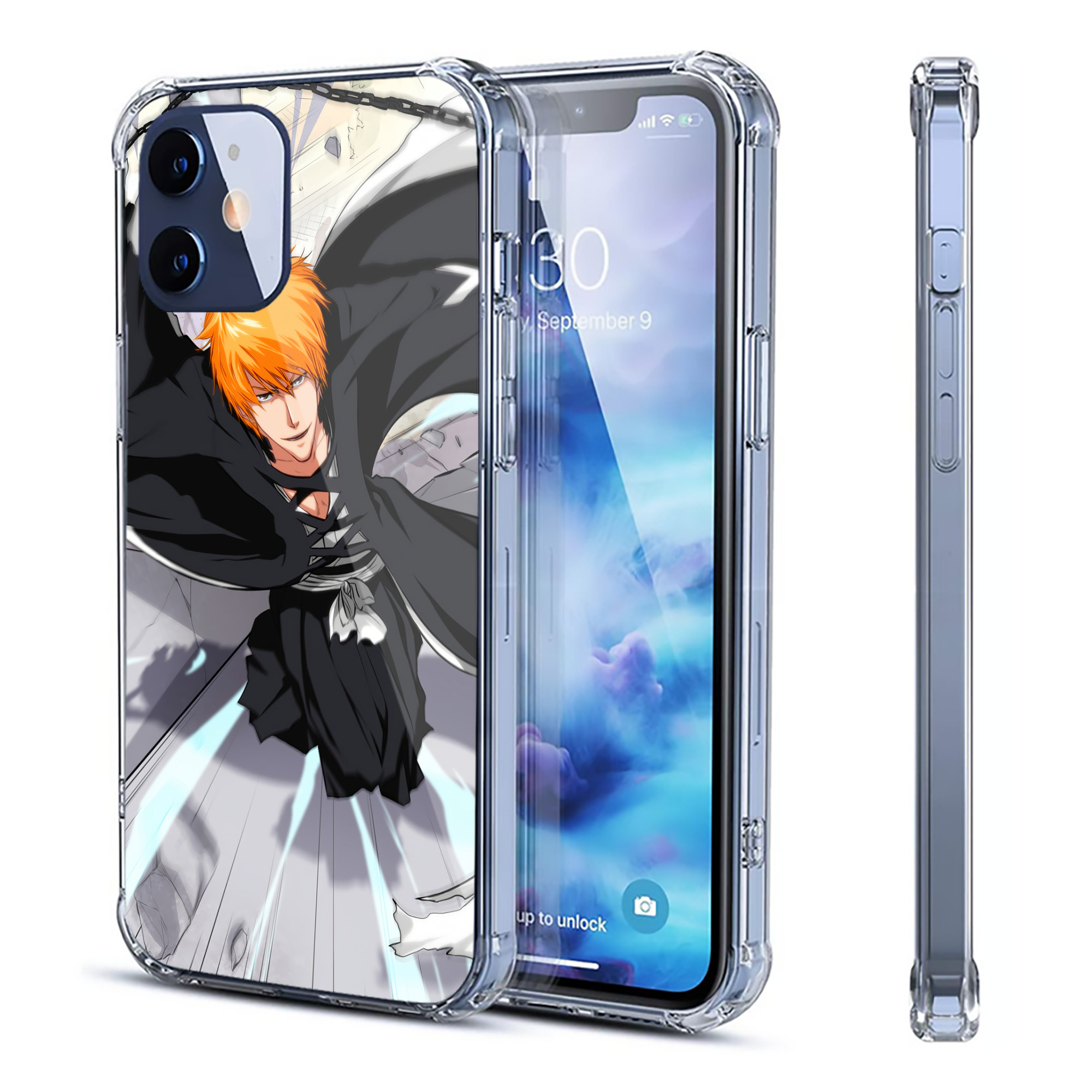 （画像用） ブリーチ BLEACH 【iPhone 12シリーズ対応】透明スマホケース（クリアソフトケース）